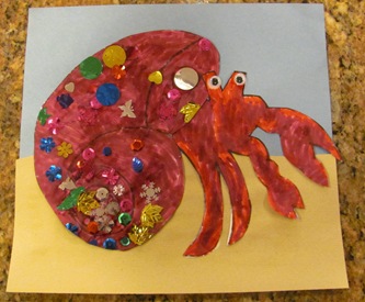 House for hermit crab art project House for hermit crab art project